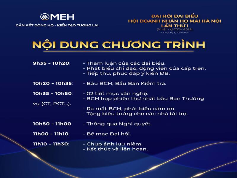 Đại hội với nhiều nội dung ý nghĩa